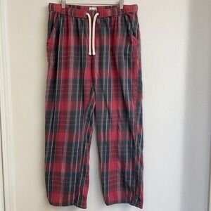 Pact Lounge Pants Mens Size X Large Red Flannel Organic Cotton Cottagecore Comfy